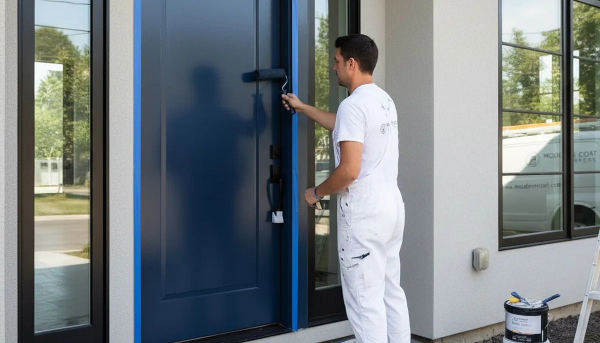 Professional door painting and refinishing in Los Angeles, CA enhancing curb appeal and durability