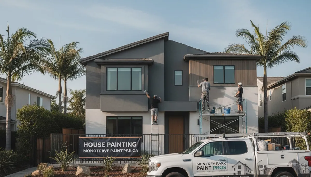 Professional house painters providing exterior home painting in Los Angeles, CA
